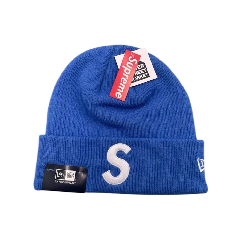 Supreme New Era S Logo Royal Blue Beanie New
